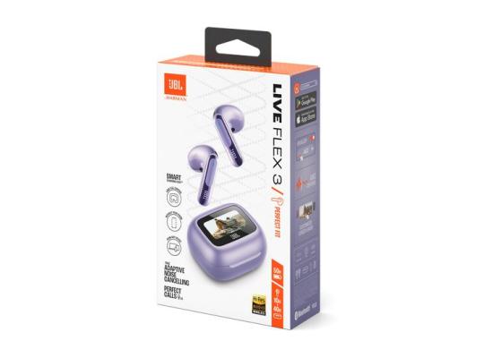 JBL Live Flex 3 Wireless Earbud Headphones – Purple